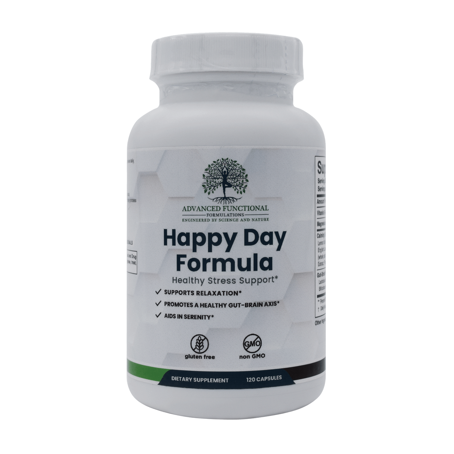 Happy Day Formula (New Formulation 120ct) A modern day chill-pill for worry and anxiety