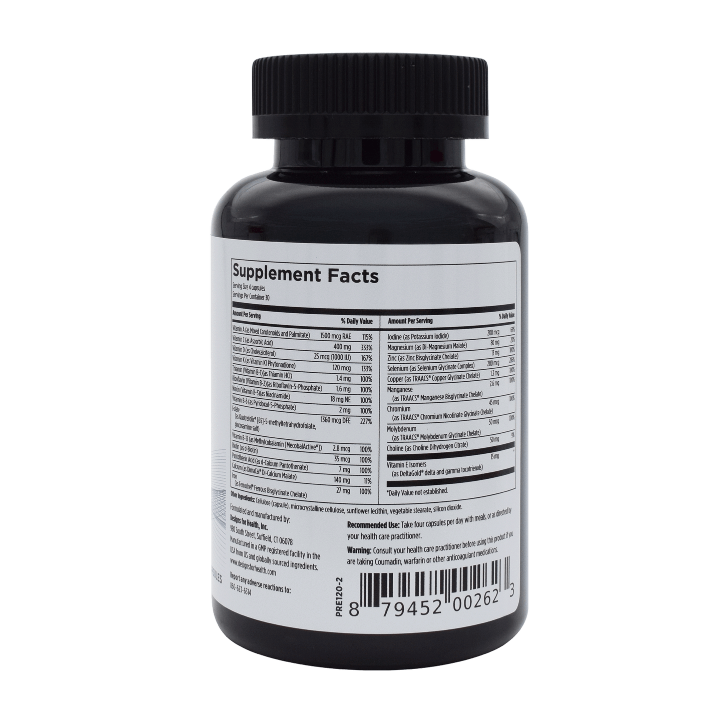 Prenatal Pro 120ct (BEST prenatal supplement for healthy fertility)