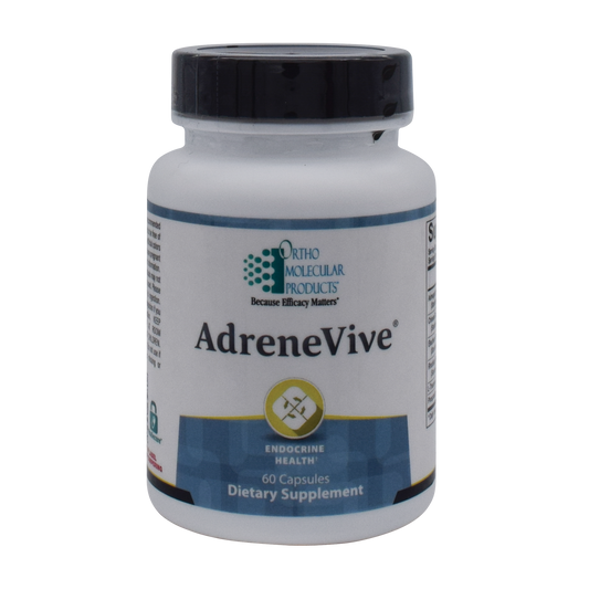 Adrenevive (60 ct) is formulated to help respond to HPA axis loading, build stress resilience, and maintain healthy cortisol levels.