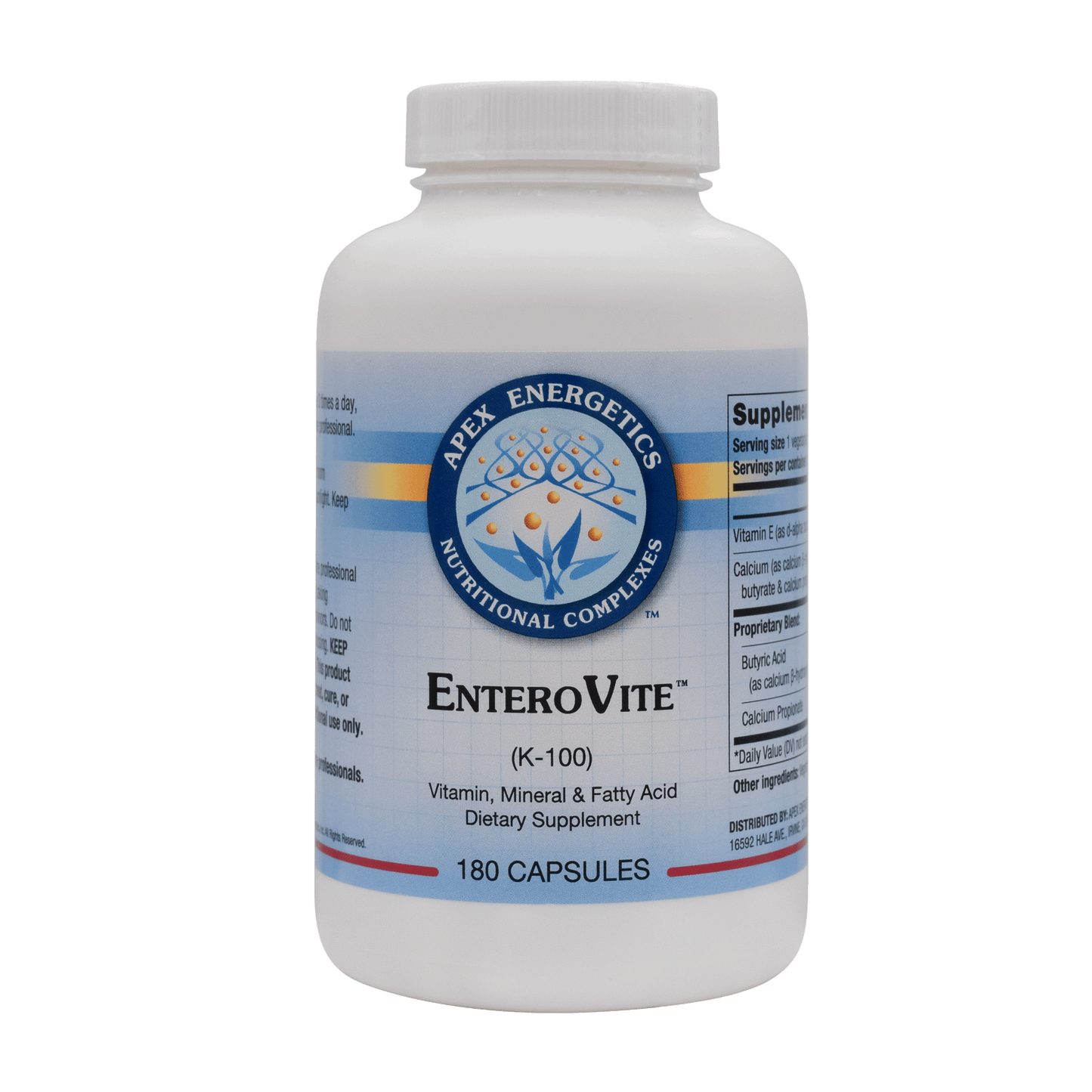 Enterovite (180ct) (GI, microbiome, and leaky-gut support)