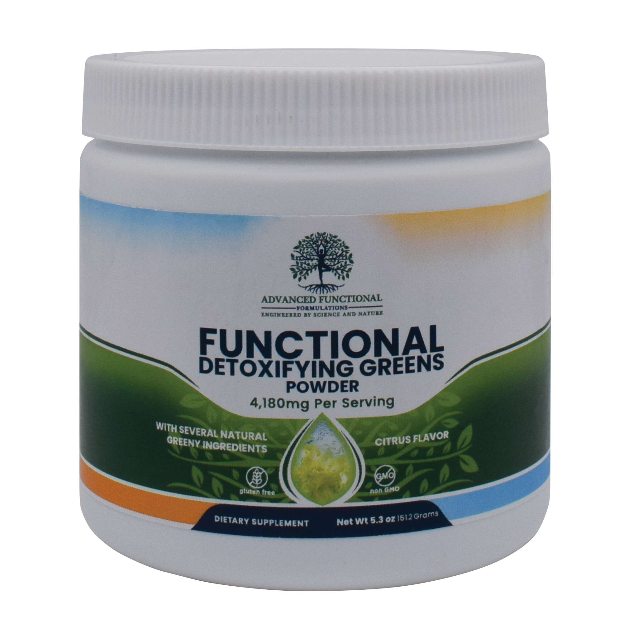 Functional Detoxifying Greens Powder (Energy, Focus, Detox, Vibrance ...