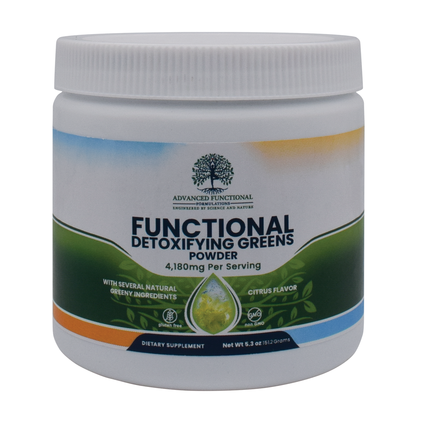 Functional Detoxifying Greens Powder (Energy, Focus, Detox, Vibrance, & Whole Health)