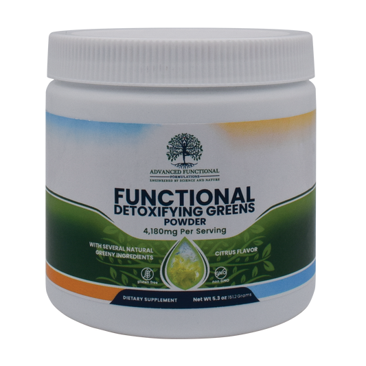 Functional Detoxifying Greens Powder (Energy, Focus, Detox, Vibrance, & Whole Health)