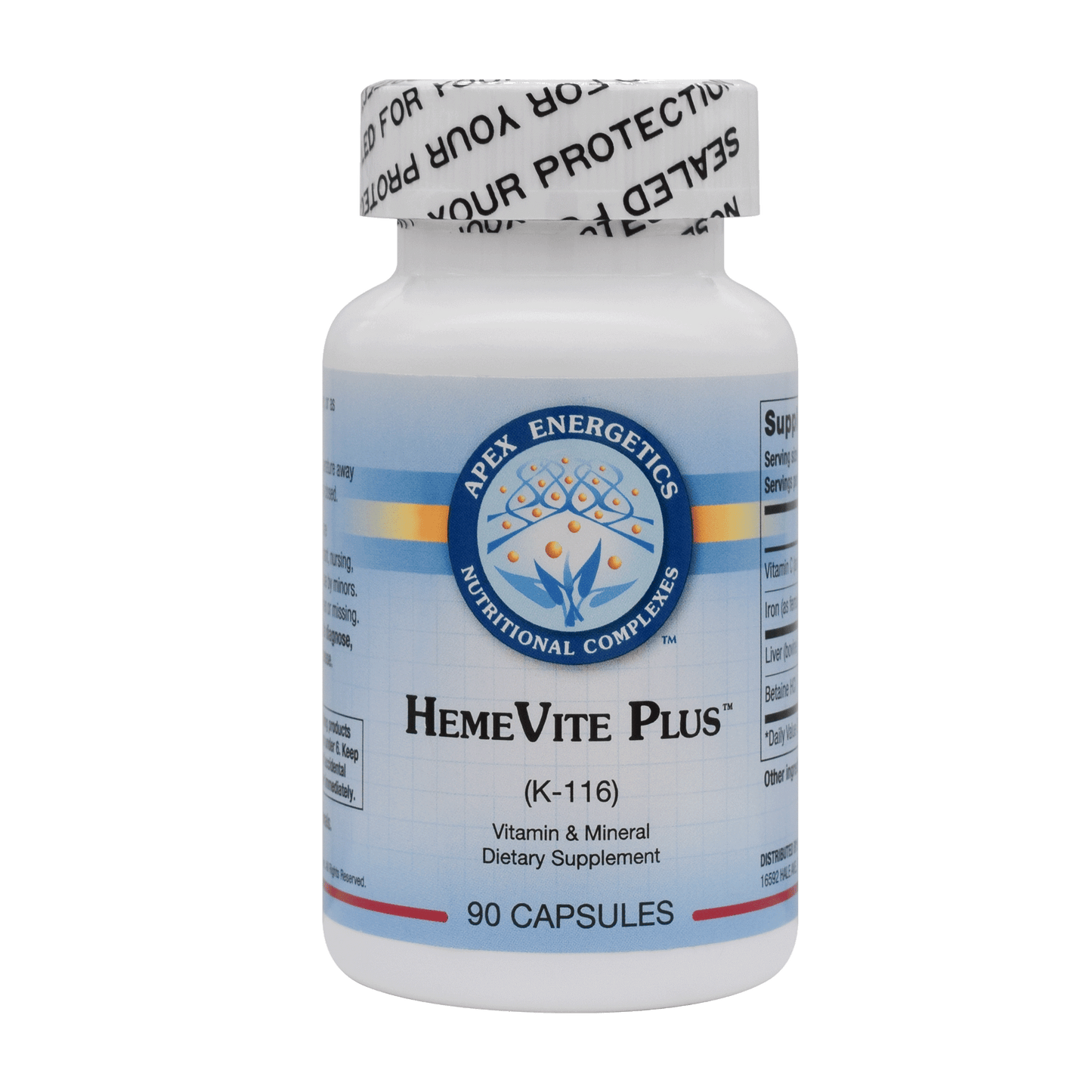 Hemevite Plus (bioavailable iron - moderate dose)