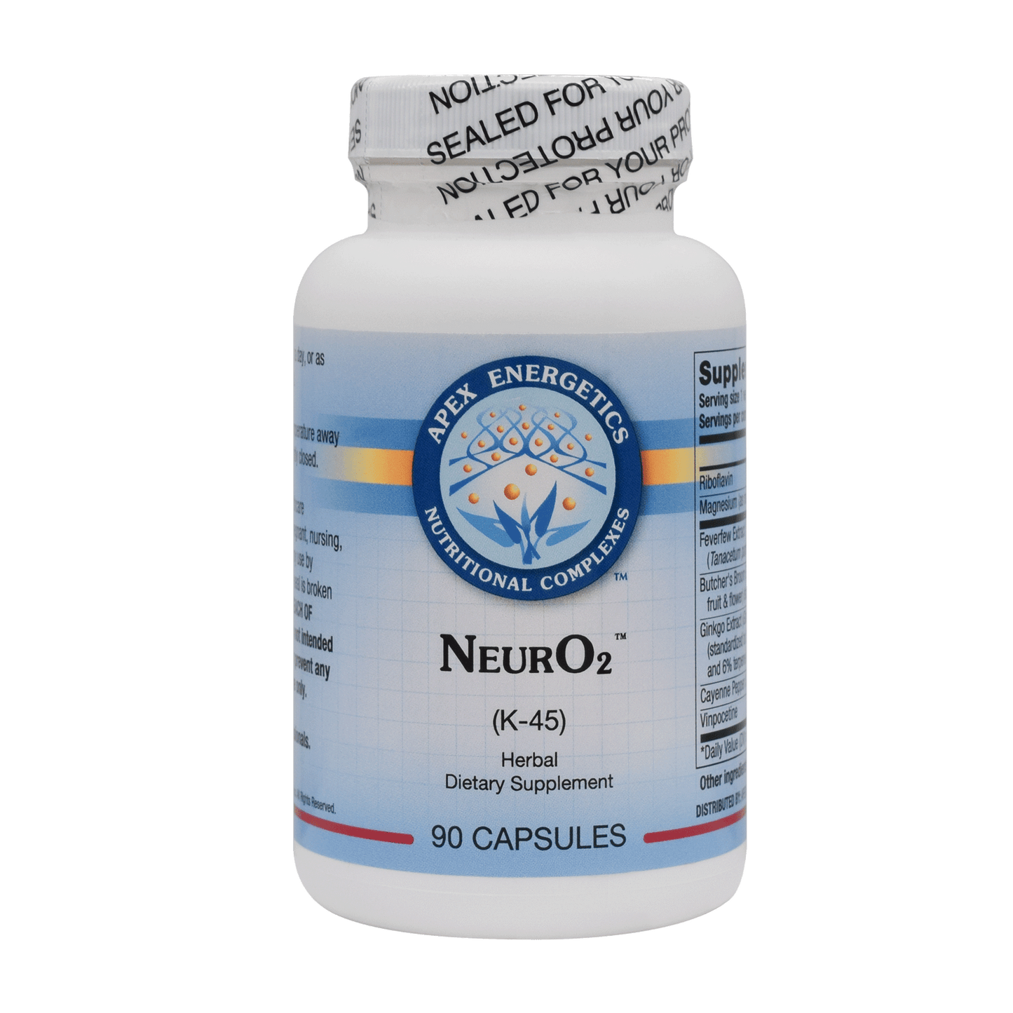 NeurO2 (assists in microcirculation to the brain and nerves)