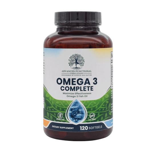 Omega 3 Complete (120 ct) (Highest potency, FDA/USA made fish oil)