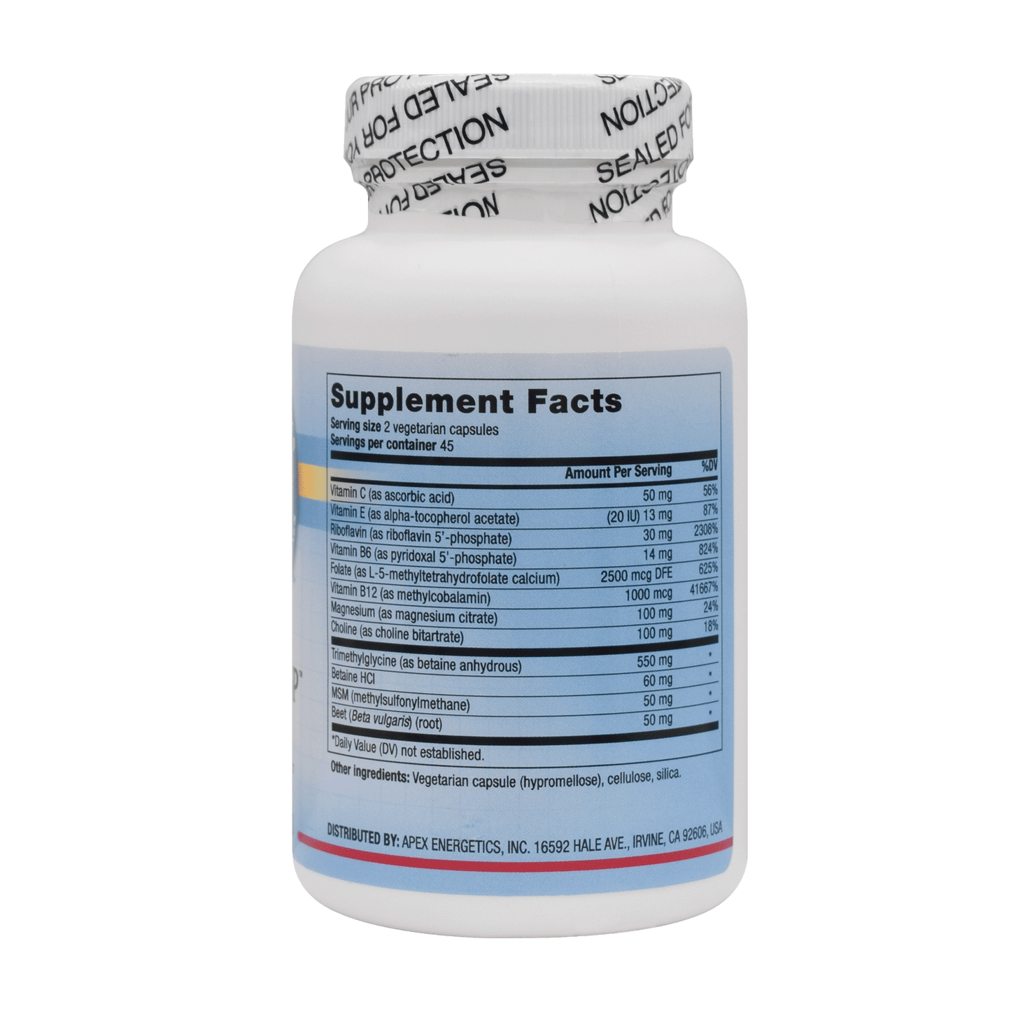 Super Methyl-SP (Methylation, Folate, and most potent B-complex available)