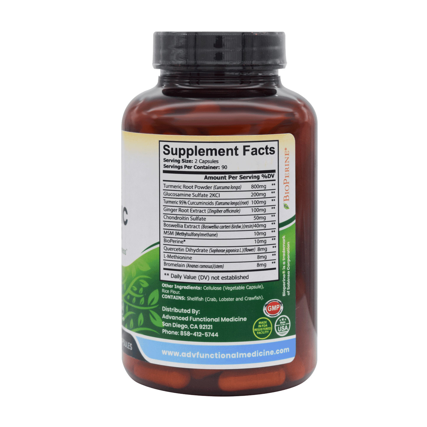 Turmeric Complex (may support inflammation and autoimmunity) 180 ct